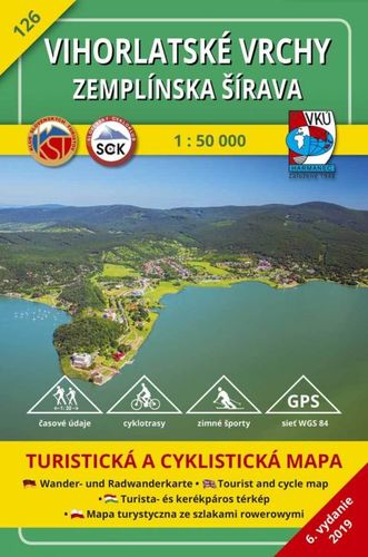 Vihorlatské vrchy - Zemplínska šírava - TM 126, 1: 50 000