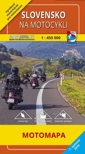 Slovensko na motocykli - motomapa, 1: 450 000