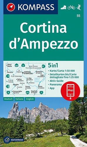 Cortina D´Ampezzo 55 NKOM, 1: 50 000