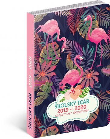 Školský diár Plameniaky SK (september 2019 – december 2020), 9,8 × 14,5 cm