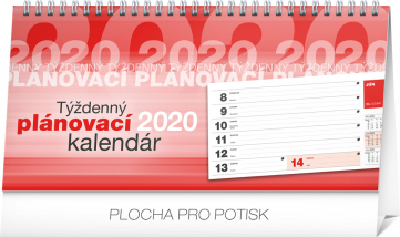 Stolový kalendár Plánovací riadkový SK 2020, 25 × 12,5 cm