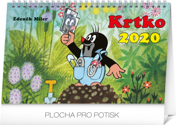 Stolový kalendár Krtko SK 2020, 23,1 × 14,5 cm