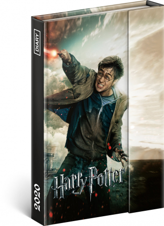 Týždenný magnetický diár Harry Potter 2020, 11 × 16 cm