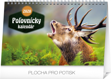 Stolový Poľovnícky kalendár SK 2020, 23,1 × 14,5 cm
