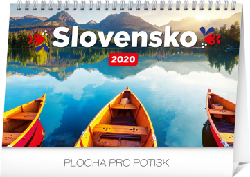 Stolový kalendár Slovensko 2020 SK, 23,1 × 14,5 cm