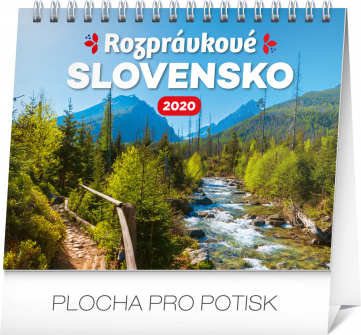 Stolový kalendár Rozprávkové Slovensko SK 2020, 16,5 × 13 cm