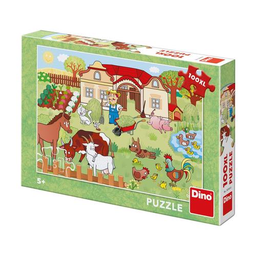 Dino Toys Puzzle Zvieratká na statku 100 XL Dino