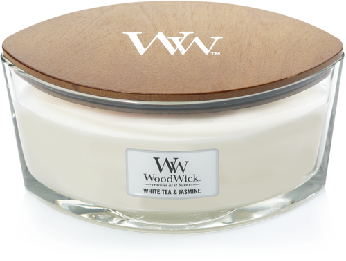 WoodWick sviečka loď  White tea Jasmin