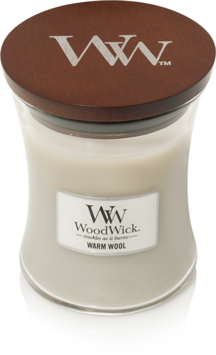 Woodwick sviečka malá Warm Wool