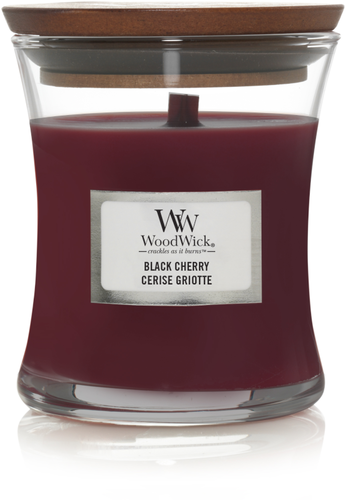 Woodwick sviečka malá Black Cherry