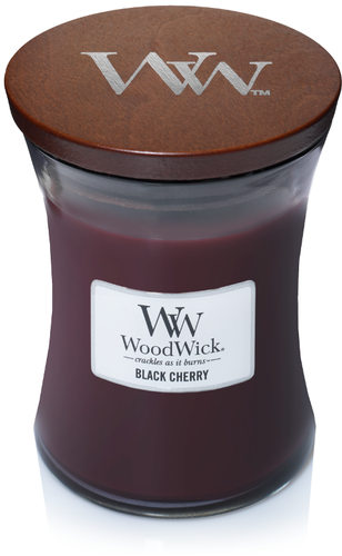 WoodWick sviečka stredná Black Cherry