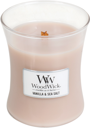 WoodWick WoodWick sviečka stredná Sea Salt Vanilla