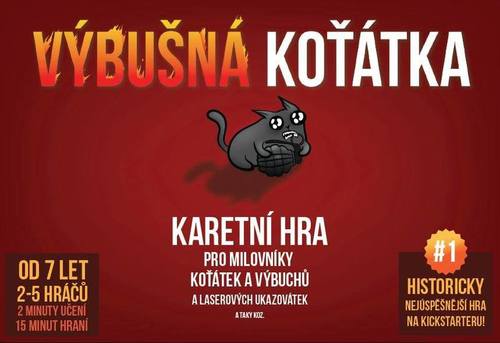 Hra Výbušná koťátka (hra v češtine)
