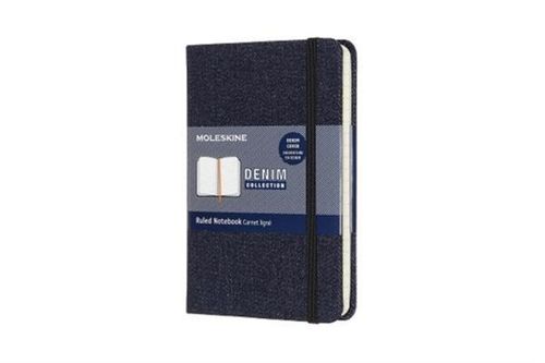 Zápisník MOLESKINE Denim linajkový tm. modrý S