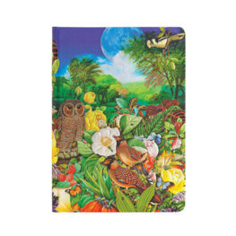 Zápisník Paperblanks Moon Garden Midi Linajkový