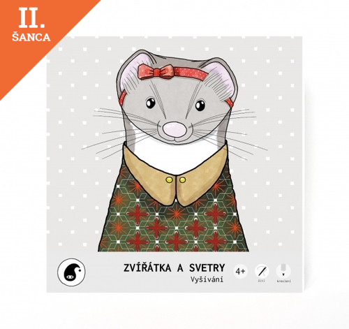 Lacná hra Vyšívanie Zvieratká a svetre (Pipasik)