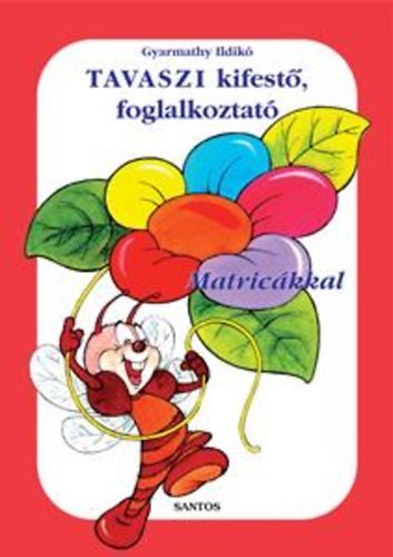 Tavaszi kifestő, foglalkoztató - Matricákkal