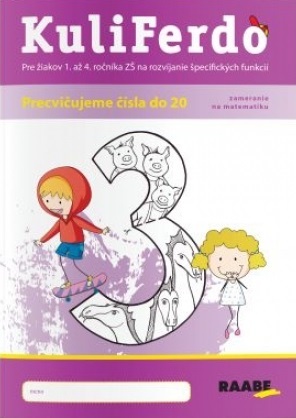 Kniha Kuliferdo - vývinové poruchy učenia - precvičujeme čísla do 20