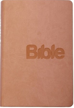 Bible (pudrová - imitace kůže)