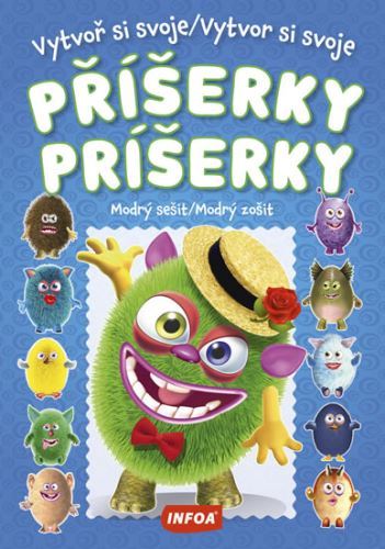 Kniha Vytvor si svoje príšerky / Modrý zošit + samolepky