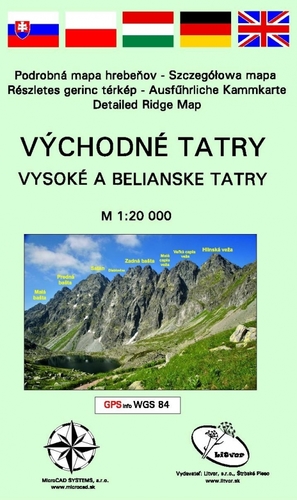 Východné Tatry - Vysoké a Belianske Tatry, 1: 20 000 - Kolektív autorov
