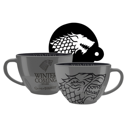 Game of Thrones: Stark cappuccino hrnek 630 ml