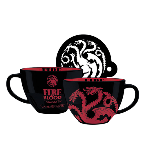 Game of Thrones: Targaryen cappuccino hrnek 630 ml