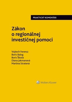 Kniha Zákon o regionálnej investičnej pomoci