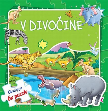 Kniha V divočine - Obsahuje 6x puzzle