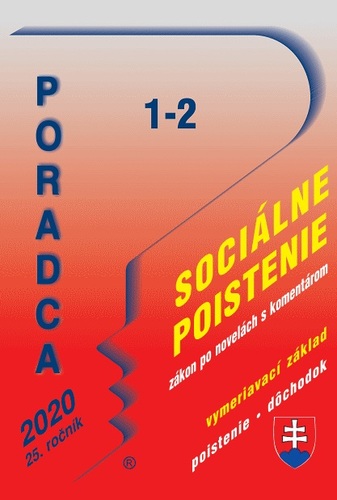 Kniha Poradca 1-2 2020 - Zákon o sociálnom poistení – úplné znenie po novelách s komentárom - Kolektív autorov