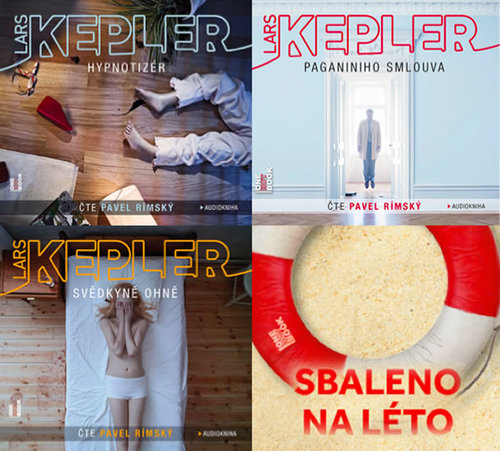 Kepler - komplet Hypnotizér, Paganiniho smlouva, Svědkyně ohně - audioknihy