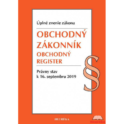 Obchodný zákonník, Obchodný register - Úzz (2019)