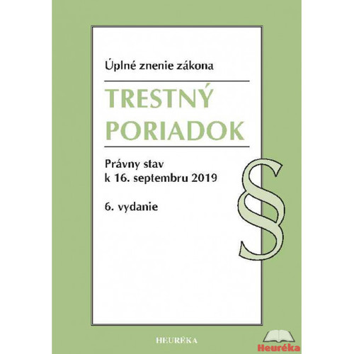 Trestný poriadok - Úzz, 6. vydanie (2019)