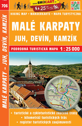 Malé Karpaty - Juh, Devín, Kamzík - TM č. 706, 1: 25 000