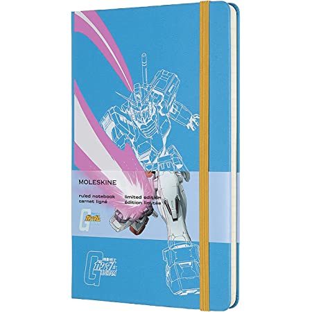 Zápisník MOLESKINE Gundam linajkový modrý L