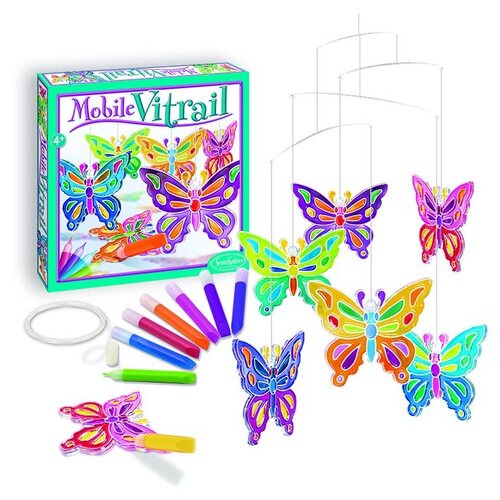 Kniha SentoSphére Závesný kolotoč vitrážne Motýle