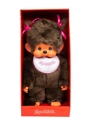 MONCHHICHI Mončiči dievča s podbradníkom 20 cm