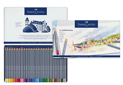 Faber-Castell Akvarelové Pastelky Faber-Castell Goldfaber Aqua plechová krabička 36 ks