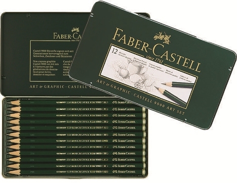 Grafitová Ceruzka Faber-Castell Castell Art set plechová krabička 12 ks