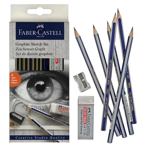 Umelecká sada Faber-Castell Goldfaber Graphite Sketch sada 8 ks