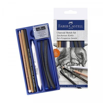 Umelecká sada Faber-Castell Goldfaber Charcoal Sketch 7 ks
