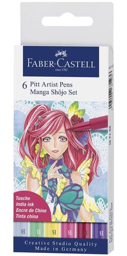 Faber-Castell Popisovač Faber-Castell Pitt Artist Pen Manga Shojo 6 ks