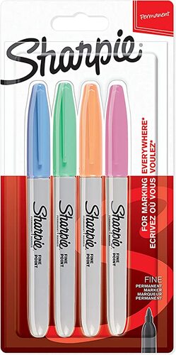 Permanentný popisovač SHARPIE Fine pastelové farby 4 ks