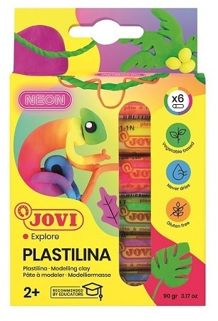 JOVI JOVI plastelína neonové farby 6x15 g