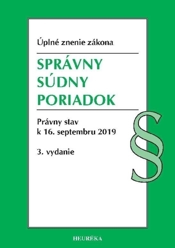 Správny súdny poriadok Úzz 3. vydanie, 2019