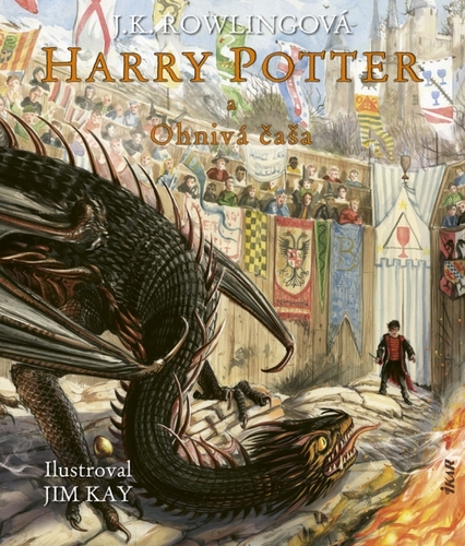 Harry Potter 4 a Ohnivá čaša – Ilustrovaná edícia - Joanne K. Rowling,Oľga Kraľovičová