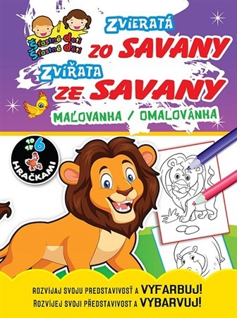 Kniha Zvieratá zo Savany / Zvířata ze Savany - Maľovanka / Omalovánka