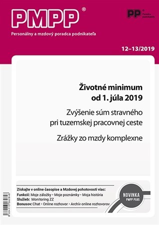 PMPP 12-13/2019 Životné minimum od 1. júla 2019