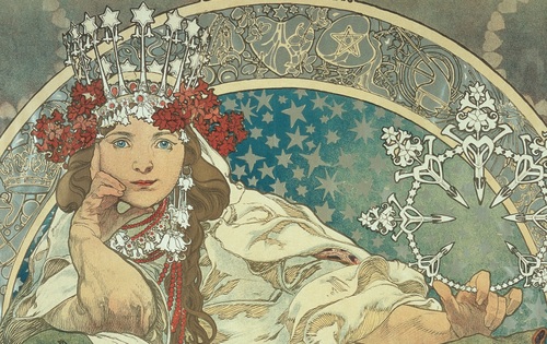 Stolový kalendár Alfons Mucha HU 2020, 23,1 x 14,5 cm