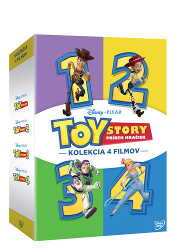 Toy Story: Príbeh hračiek kolekcia 1.-4. 4DVD (SK)